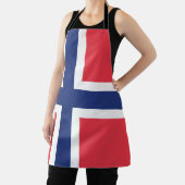 Noorse vlag Emblem Schort (Insitu)