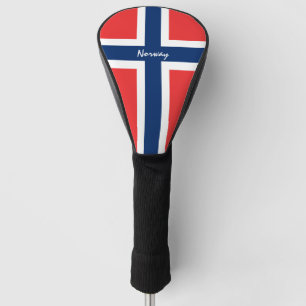 Noorse vlag en Golf Hoesjes/clubs Golfheadcover