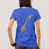 Noorse vlag en Kaart dk T-Shirt (Achterkant)