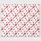 Noorse vlag en Noors taalontwerp Cadeaupapier (Vlak)