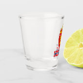 Noorse vlag en Noorwegen patriot/sport Sh Shot Glas (Links)