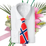 Noorse vlag en Noorwegen, veer- en sportfans Stropdas<br><div class="desc">Stropdassen (Business): Noorwegen en Noorse vlag mode - houd van mijn land,  reizen,  vakantie,  patriotten/sportfans</div>