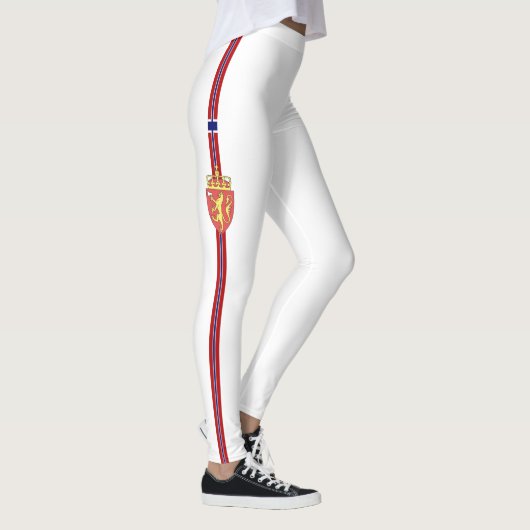 Noorse vlag en wapenschild leggings (Rechts)