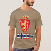 Noorse vlag en wapenschild t-shirt (Voorkant)