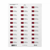 Noorse vlag etiket (Full Sheet)