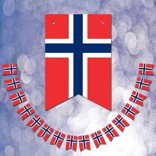 Noorse Vlag & Feest Noorwegen Vlaggen / Bruiloften Vlaggetjes