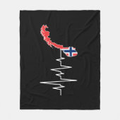 Noorse vlag fleece deken (Voorkant)