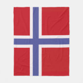 Noorse vlag fleece deken (Voorkant)