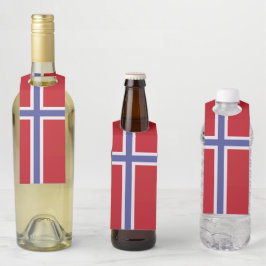 Noorse vlag flessenhanger