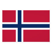 Noorse vlag foto afdruk (Voorkant)