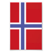Noorse vlag foto afdruk (Voorkant)