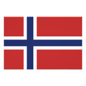 Noorse vlag foto afdruk (Voorkant)