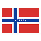 Noorse vlag foto afdruk (Voorkant)