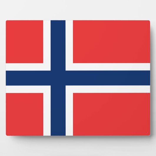 Noorse vlag fotoplaat (Voorkant)
