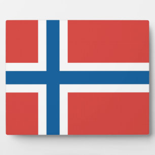 Noorse vlag fotoplaat