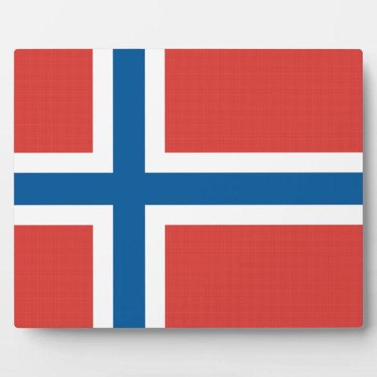 Noorse vlag fotoplaat (Voorkant)