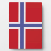Noorse vlag fotoplaat (voorkant)