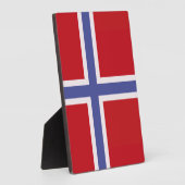 Noorse vlag fotoplaat (Zijkant)