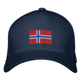 Noorse vlag geborduurd flexfit wol pet