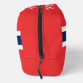 Noorse vlag gepersonaliseerde toiletreis kit toilettasje (Rechts)