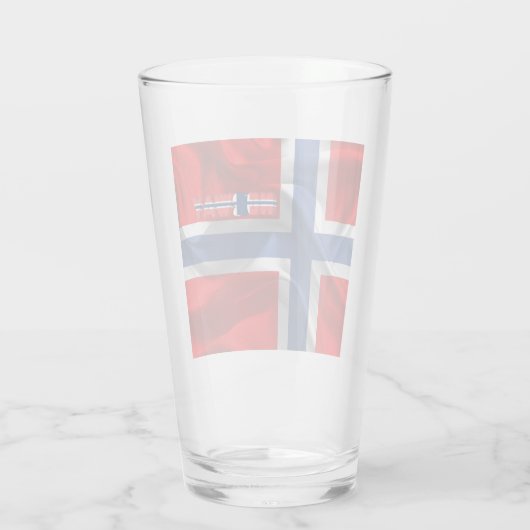 Noorse vlag       glas (Achterkant)