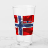 Noorse vlag       glas (Voorkant)