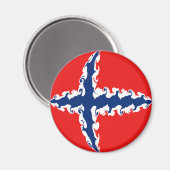 Noorse vlag Gnarly Magneet (Voorkant / Achterkant)