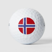 Noorse vlag golfballen (Voorkant)