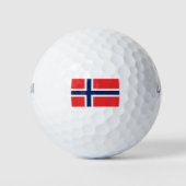 Noorse vlag golfballen (Voorkant)