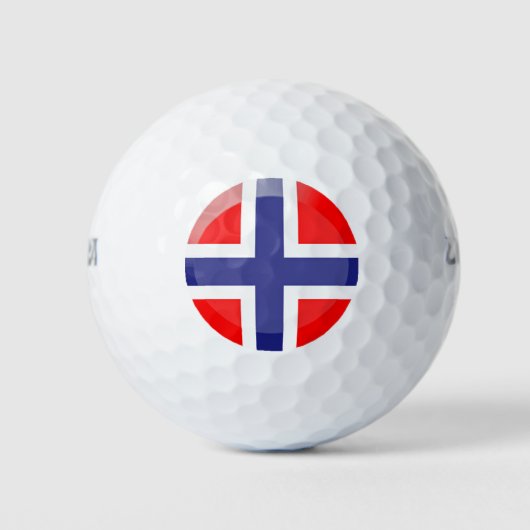 Noorse vlag golfballen (Voorkant)