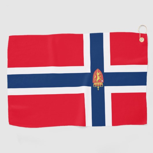 Noorse vlag golfhanddoek (Horizontaal)