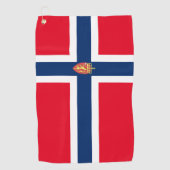 Noorse vlag golfhanddoek (Voorkant)