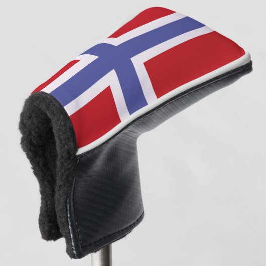 Noorse vlag golfheadcover (3/4 voorkant)