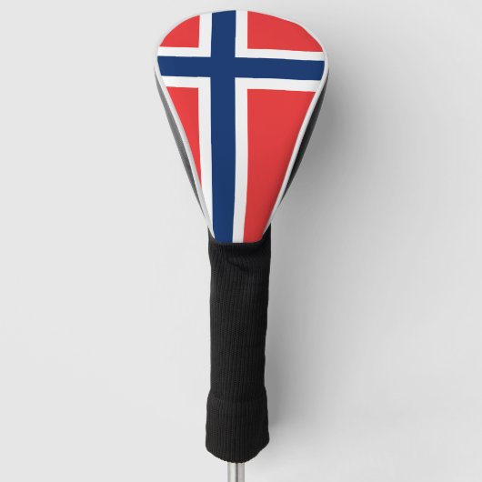 Noorse vlag golfheadcover (Voorkant)