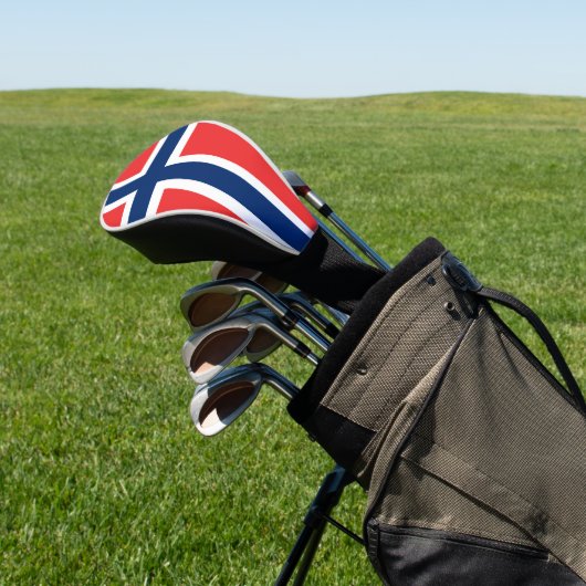 Noorse vlag golfheadcover (Insitu)