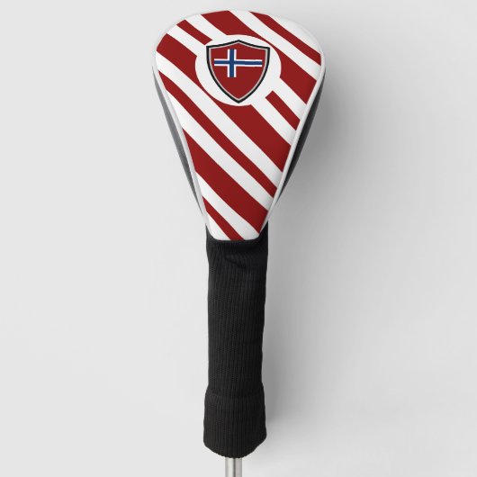 Noorse vlag golfheadcover (Voorkant)