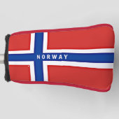 Noorse vlag golfheadcover (Voorkant)