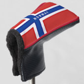 Noorse vlag golfheadcover (3/4 voorkant)