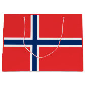 Noorse vlag groot cadeauzakje (Voorkant)