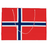 Noorse vlag groot cadeauzakje (Achterkant)