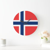 Noorse vlag grote klok (Huis)
