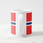 Noorse vlag grote koffiekop (Achterkant)
