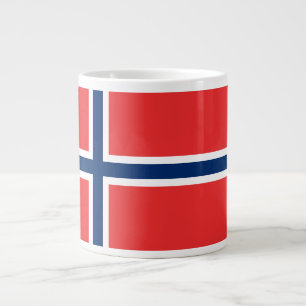 Noorse vlag grote koffiekop