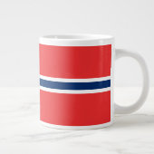 Noorse vlag grote koffiekop (Rechts)