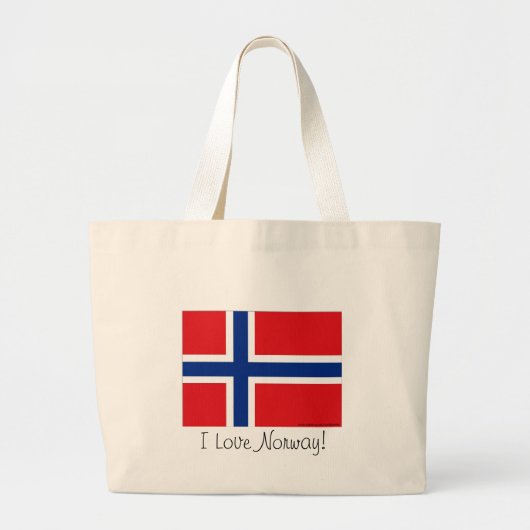 Noorse vlag grote tote bag (Voorkant)