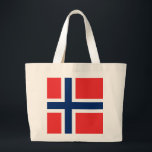 Noorse vlag grote tote bag<br><div class="desc">Noorse vlag</div>