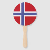Noorse vlag handwaaier (Achterkant)