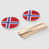 Noorse vlag handwaaier (Niet-gemonteerd)