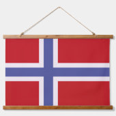 Noorse vlag hangend wandkleed (Voorkant 2)