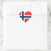 Noorse vlag hart sticker (Tas)